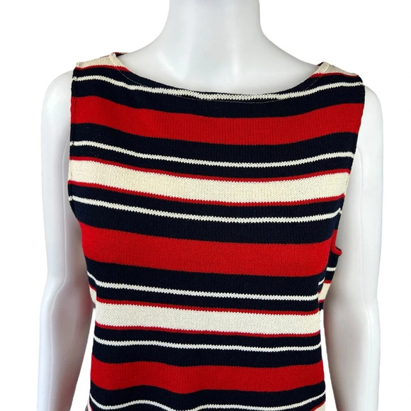 St. John Striped Knit Tank Top - Picture 4 of 6